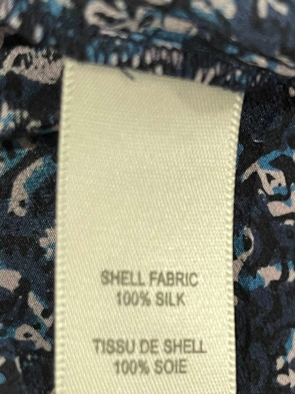Rebecca Taylor Silk Long Sleeve Blouse in Navy, Size 8 - Picture 11 of 11